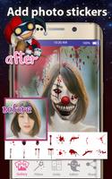 Scary Clown Face Maker اسکرین شاٹ 3