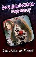 Scary Clown Face Maker captura de pantalla 1