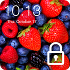 Sweet Berries Raspberry Cherry Wallpaper Lock icône