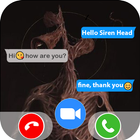 fake call chat with Siren Head أيقونة