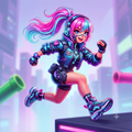 Girl Run: 3D Platform Runner