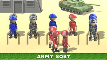 Army sort 3D! Glitter Color screenshot 1