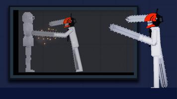 Chainsaw Melon man Playground capture d'écran 1