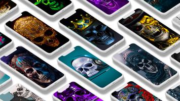 Skull wallpaper الملصق