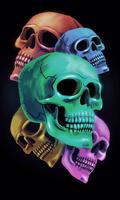 Skull wallpaper Affiche