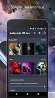 Астероиды 3D живые обои постер