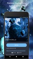 برنامه‌نما Asteroids 3D live wallpaper عکس از صفحه