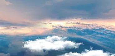 Voando nas nuvens 3D Papel de 