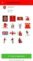 برنامه‌نما Arsenal Stickers عکس از صفحه