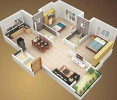 3D Small House Design poster