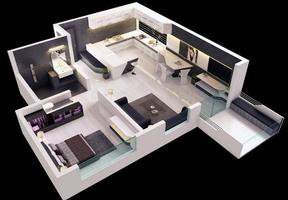 3D Small House Design imagem de tela 1