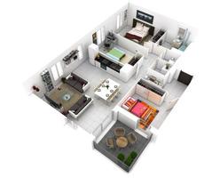 3D Small House Design imagem de tela 3