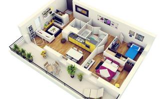 3D Small House Design imagem de tela 1