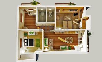 3D Small House Design imagem de tela 3