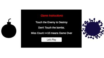 Boom & Viruses Touch to Destroy Hyper Casual Game Affiche