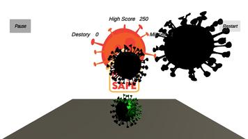 Boom & Viruses Touch to Destroy Hyper Casual Game ภาพหน้าจอ 2