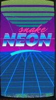 Snake.io NEON game Plakat