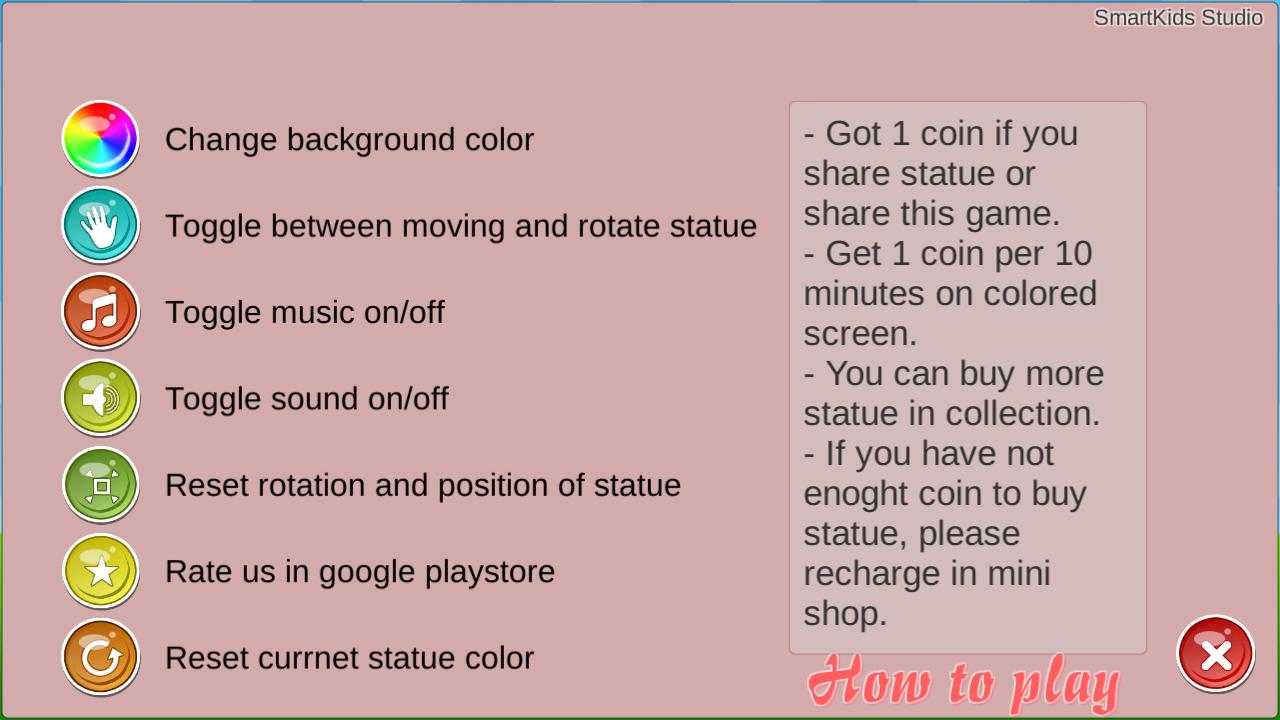 Statue Paint Coloring 3d For Android Apk Download - how to make a statue of yourself in roblox studio