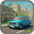 Car Driving in Soviet City ícone