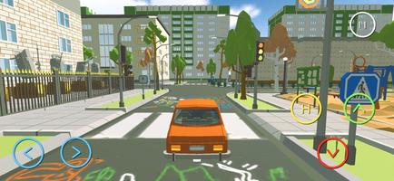 Car Driving in Soviet City imagem de tela 1
