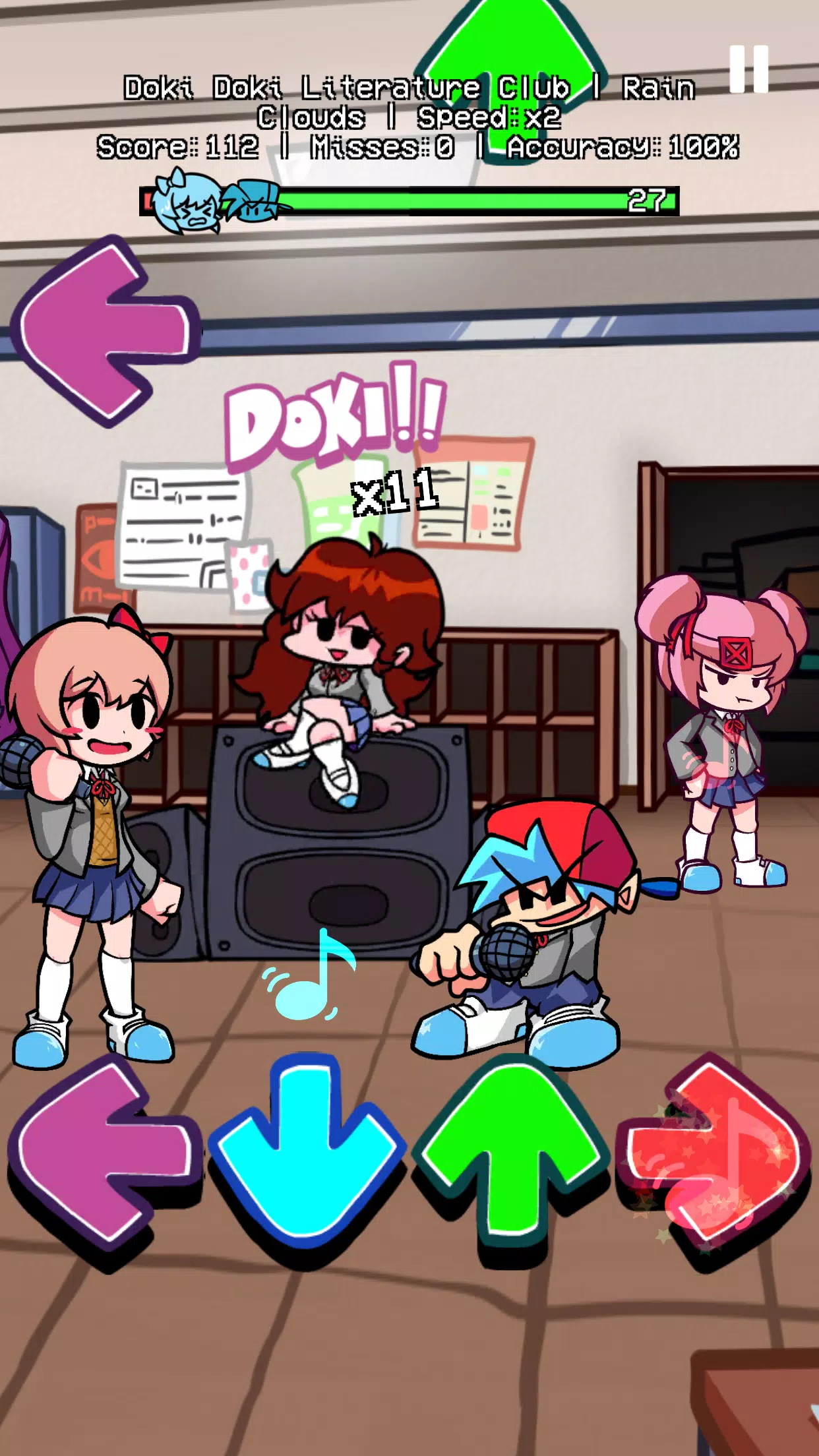 Скачать FNF Doki Mod Character Test APK для Android