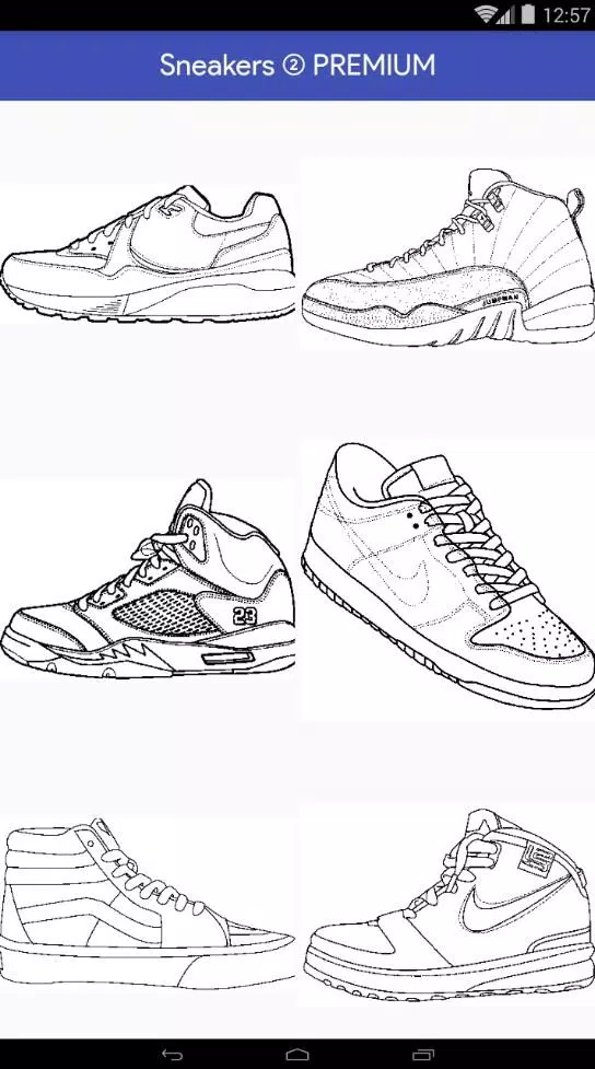 sneakers coloring book for adult for android apk download