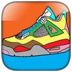 Sneakers Coloring Book - Shoes Coloring