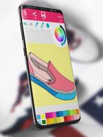 Sneakers Coloring Book - Shoes Coloring اسکرین شاٹ 1