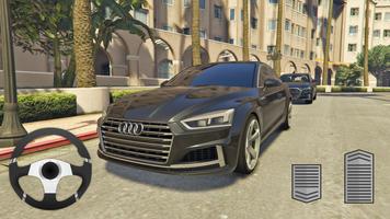 Audi RS5 City Driving Simulato постер