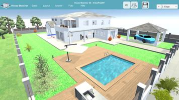 HOUSE SKETCHER | 3D GRUNDRISS Plakat