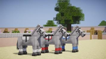 Horse mod for Minecraft PE Affiche
