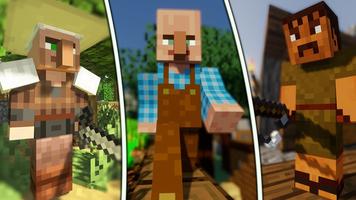 Villagers Mod for Minecraft PE Affiche