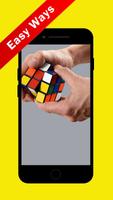 پوستر How to Solve a Rubik's Cube 3x3 Step by Step
