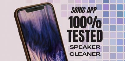 پوستر Sonic app wave speaker cleaner