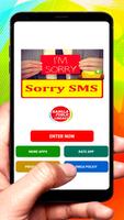 Sorry SMS Text Message Affiche
