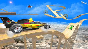 Real Formula Flying Car Stunts syot layar 3