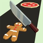 Food slicing-icoon