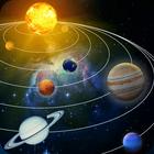 النظام الشمسي ثلاثي الأبعاد أيقونة