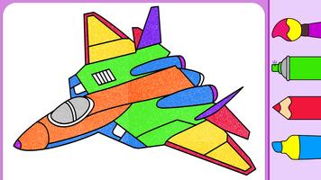 Aircraft Coloring poster