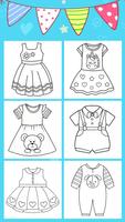 Baby Clothes Dresses Coloring скриншот 3