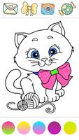 Glitter cats coloring poster