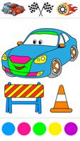 Glitter Cars Coloring Book الملصق