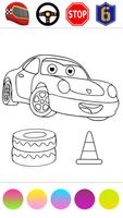 Glitter Cars Coloring Book تصوير الشاشة 2