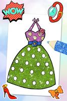 Glitter Dress Fashion Coloring captura de pantalla 2