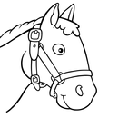 Horse coloring game glitter-APK