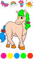 Horse coloring game glitter تصوير الشاشة 2