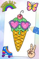 Glitter Ice Cream Coloring screenshot 1