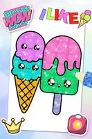 Glitter Ice Cream Coloring скриншот 2