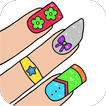 Glitter Nail Coloring Book