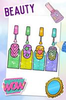 Glitter Nail Coloring Book скриншот 1